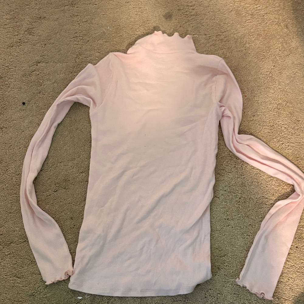 Pink Ruffled Women's Top - Picture 2 of 4